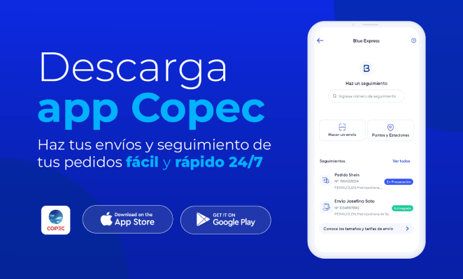 ¡Envía por app Copec!